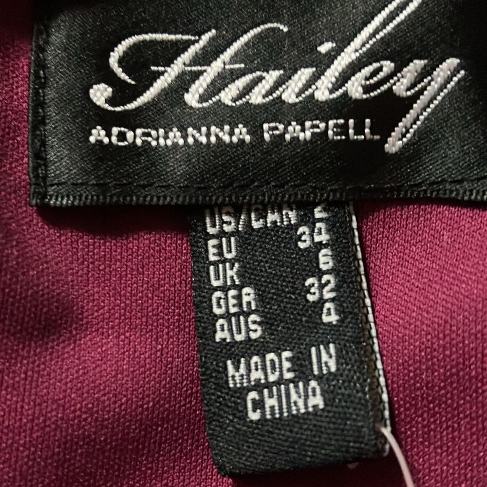 Hailey Adrianna Papell magenta gown - Picture 4 of 5